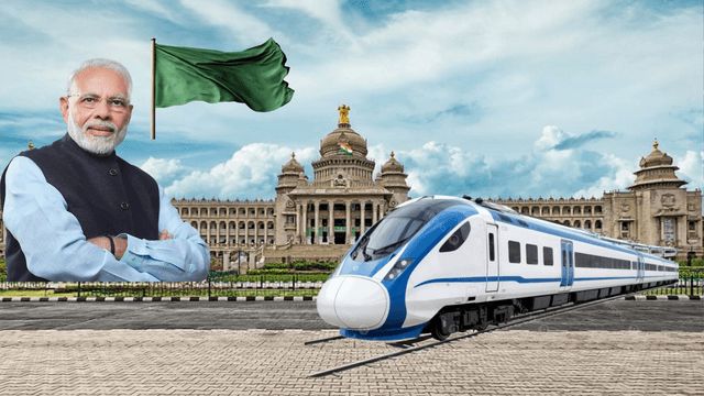 ಬೆಂಗಳೂರಿನಿಂದ ಬೆಳಗಾವಿಗೆ ವಂದೇ ಭಾರತ್ ರೈಲಿಗೆ ಪ್ರಧಾನಿ ಮೋದಿ ಚಾಲನೆ