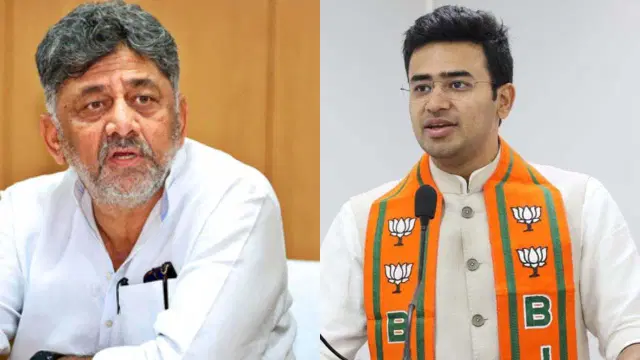 ದೆಹಲಿಯಲ್ಲಿ ತೇಜಸ್ವಿ ಸೂರ್ಯರಿಂದ ಡಿಕೆ ಶಿವಕುಮಾರ್‌ಗೆ ತಿರುಗೇಟು..!