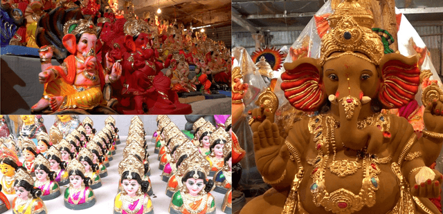 Festive Spirit of Shravana Month – Grand Sale of Gauri–Ganesha Idols at Mavalli