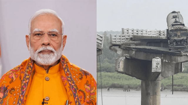 Vadodara Bridge Collapse: PM Modi Announces ₹2 Lakh Ex-Gratia for Deceased, ₹50,000 for Injured