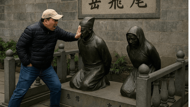 Why Do Chinese People Spit On and Slap These Statues? The Viral Video Explained!