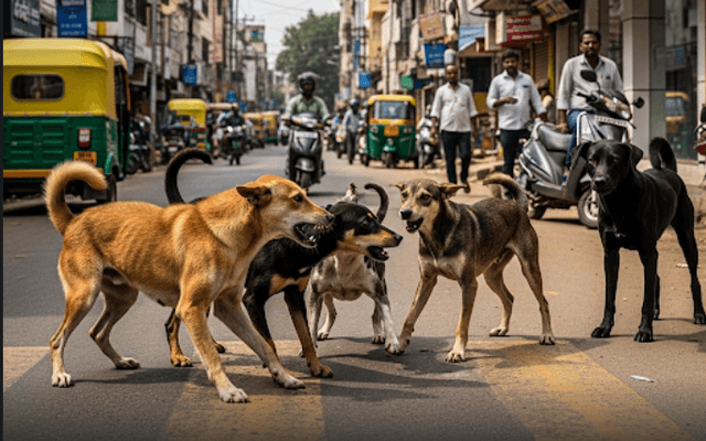 Deadly Dog Attacks Continue in Bengaluru: Young Boy Narrowly Escapes.!