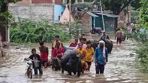 Flood Havoc in Uttar Pradesh: Sarayu and Ghaghra Rivers Exceed Danger Levels, Submerging Villages and Destroying Crops