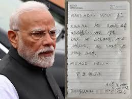 "My 5-Year-Old’s Big Dream: Fixing Bengaluru’s Traffic with the PM’s Visit!"